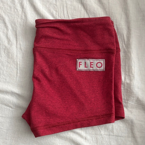 Fleo Women's Vibrant Red Athletic Shorts - Picture 1 of 4